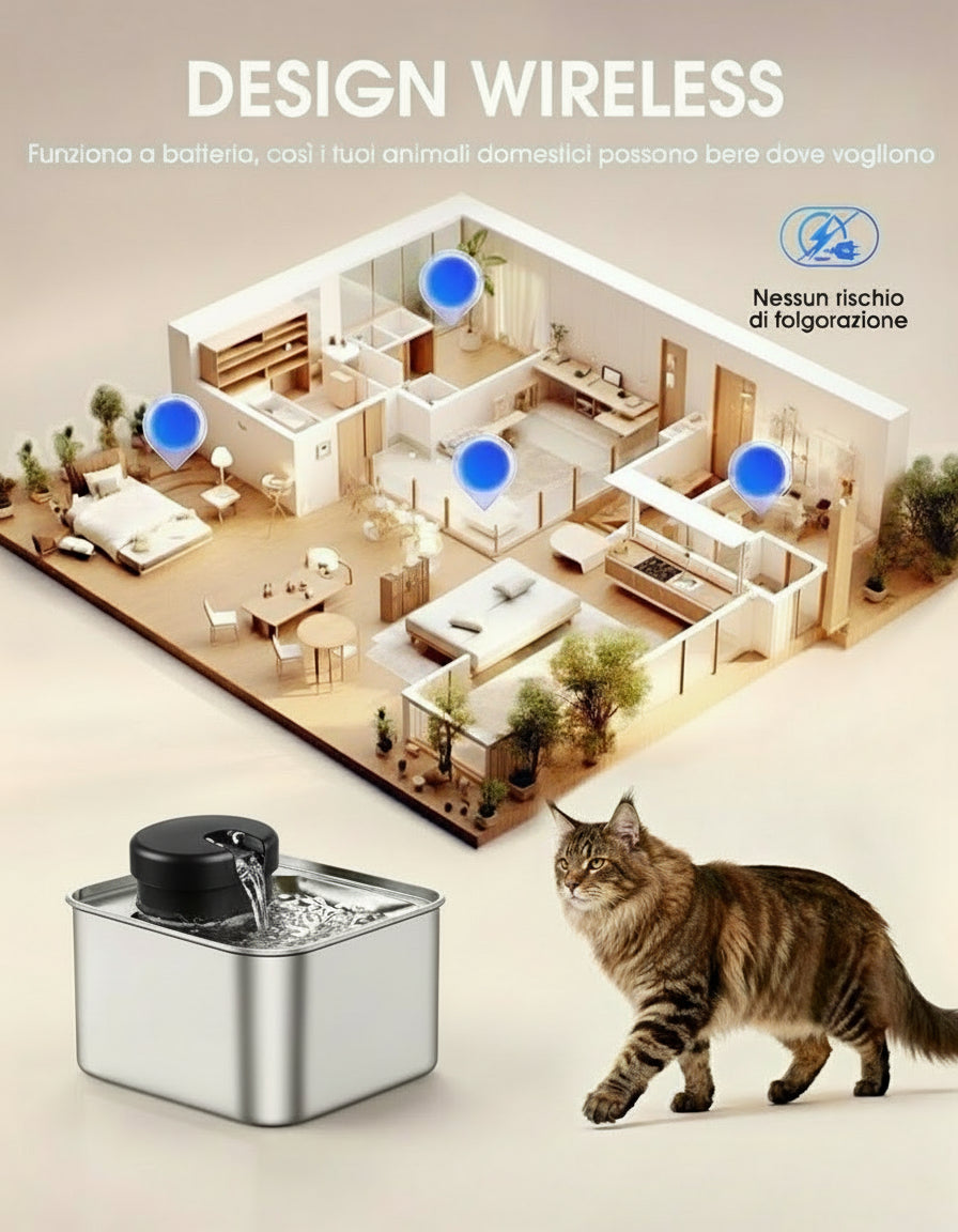 Fontanella Wireless per Gatti