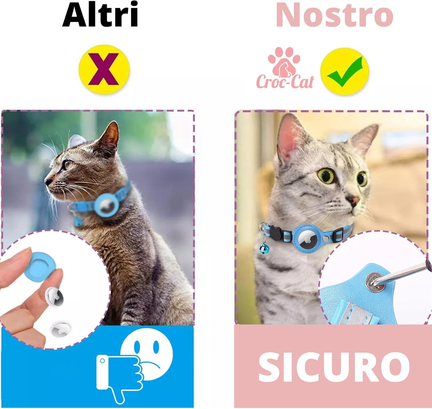 AirTag GPS Cat Collar