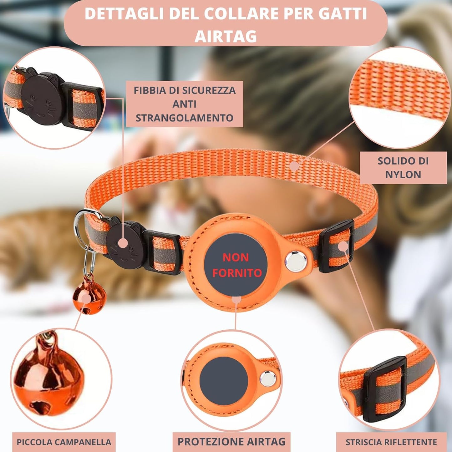 AirTag GPS Cat Collar