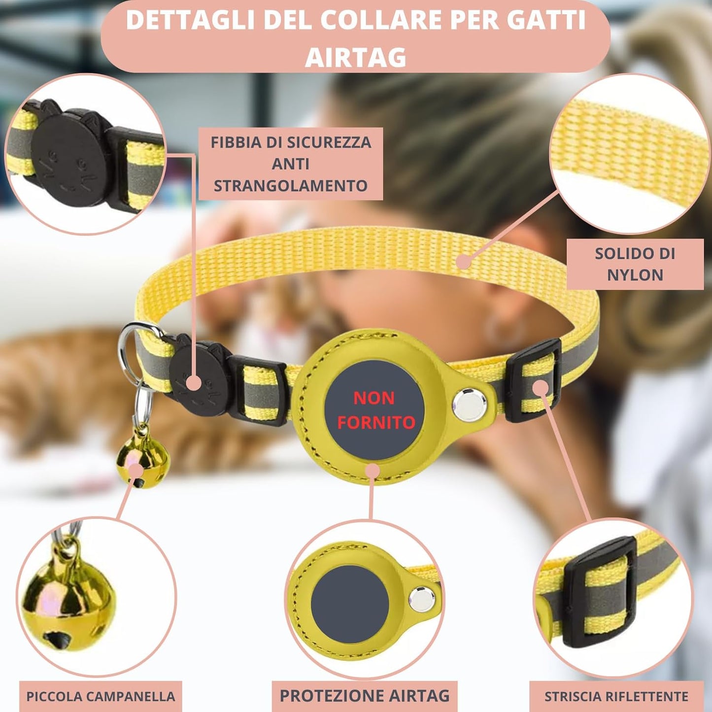 AirTag GPS Cat Collar